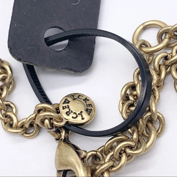 J. Crew Cream Jeweled Links Necklace NWT - Picture 3 of 3